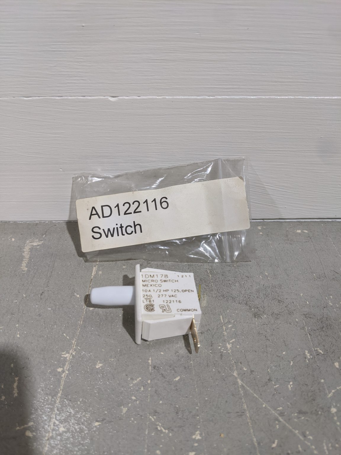 Lint Drawer Switch AD122116 Warwick LPD